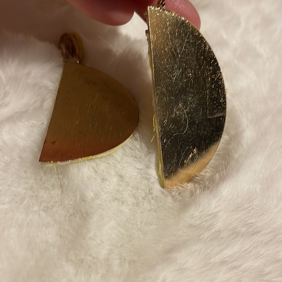 Lemon Wedge beaded earrings - Picture 2 of 3